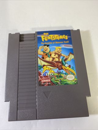 The Flintstones: The Surprise At Dinosaur Peak Nintendo Nes Rare 100 Authentic