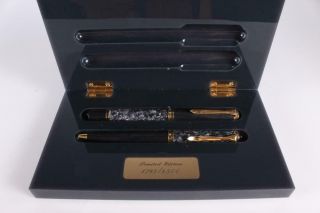 Rare Pelikan M815 Wall Street Limited Edition Fountain Ballpoint Pen Set 18k Nib