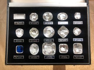 Rare Antique Historical Diamonds Full Set In Covered Fitted Case Circa 1910 - 1915