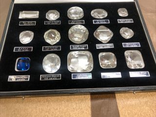 Rare Antique Historical Diamonds Full Set in Covered Fitted Case Circa 1910 - 1915 2