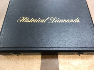 Rare Antique Historical Diamonds Full Set in Covered Fitted Case Circa 1910 - 1915 4