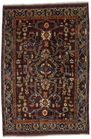 Tribal Handmade Rare Colorway 7x10 Signed Plush Oriental Rug Home Decor Carpet