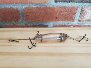 Rare Welch And Graves Glass Minnow Tube Antique Fishing Lure