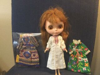Rare Blythe Doll By Kenner 1972 With Wardrobe And Dresses