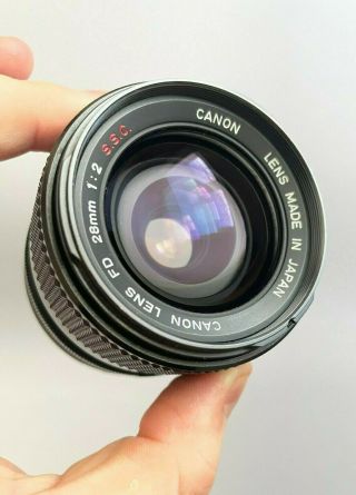 Rare Canon Fd 28mm F/2 S.  S.  C.  - Converted To Ef