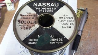 Western Electric NASSAU pedigreed solder.  032 RARE 5,  Best of the Best 5