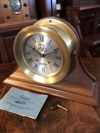 Rare Chelsea Limited Edition Bicentennial 1776/1976 Ships Clock 744/900