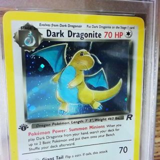 Dark Dragonite 5/82 Team Rocket Holo Graded Pokemon Card - Psa 9 - 1st Edition