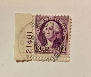 Extremely Rare George Washington 3 Cent Stamp.  Error