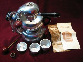 Atomic Coffee Cappuccino Maker Machine Brevetti Robbiati Milano 1940s Rare Excl