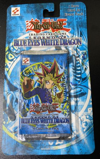 Yugioh Lob Unlimited Legend Of Blue Eyes White Dragon Blister Pack - Rare