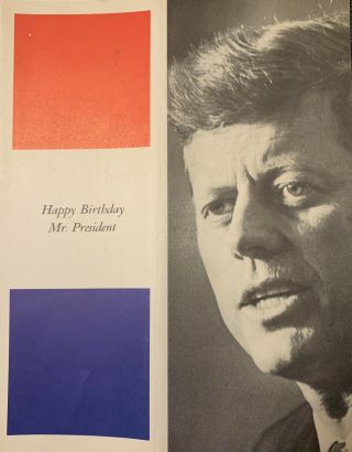 Rare Happy Birthday Mr.  President Program - John F Kennedy - Marilyn Monroe