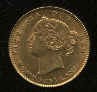 1885 Newfoundland $2 Gold Coin - - Rare 2