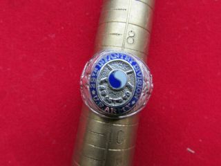 X - Rare Ww2 U.  S.  Army 29th Infantry Division Sterling Ring.  Size 9,  Ny E C