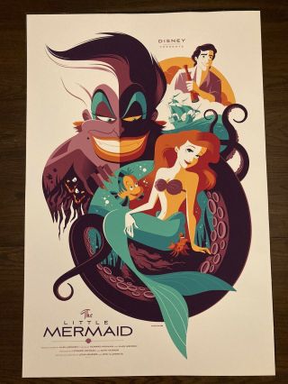 The Little Mermaid Mondo Poster Print By Tom Whalen - Rare 24x36