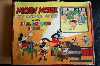 Et Rare Coffret Mickey Mouse Walt Disney Lanterne Magique Magic Lantern