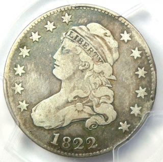 1822 Capped Bust Quarter 25c - Pcgs Vf Details - Rare Coin - Scarce Date
