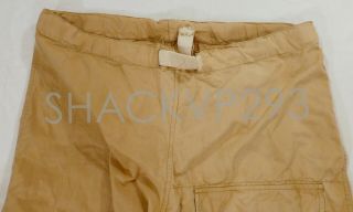 British Windproof TAN / SAND Pants Trousers SAS Desert WWII RARE 6