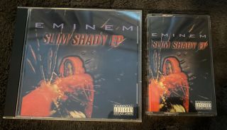 Eminem Slim Shady Ep Cassette And Cd 2017 Reissue Very Rare