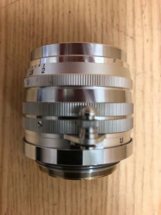Near - w/ Rare Cap Tokyo Kogaku Topcor S 5cm 50mm f/2 Lens Leica LTM L39 6