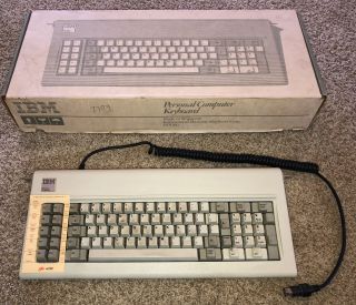 Ibm Personal Pc Computer Keyboard 1501100 Box W Foam Rare Vintage 1980s