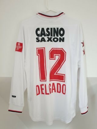 Rare Fc Sion Match Worn Football Shirt Trikot Jersey Delgado 12 2000 2001 Away