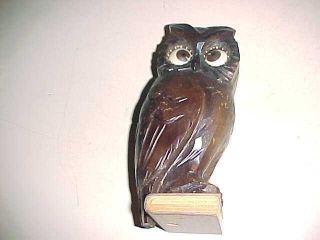 Rare Oswald Owl Rolling Eye Clock - Germany - Cond Fine