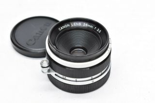 [rare Near,  ] Canon 28mm F/3.  5 Lens L39 Leica Screw Mount From Japan 2022