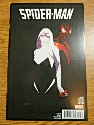 Spider - Man 12 Rare 1:25 Isanove Variant Cover Nm Gwen Miles Morales Key Marvel