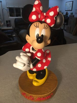 Rare Walt Disney Minnie Mouse Large 20 " Standing Resin Statue