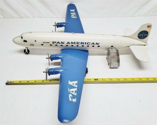 S98 Rare Vintage Marx Pressed Steel N774pa Pan American Clipper Meteor Airplane