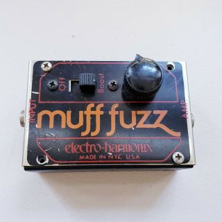 Vintage Rare Early Version Electro Harmonix Muff Fuzz Pedal 1970 