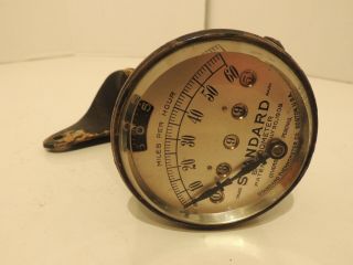 Antique Speedometer Standard Thermometer Co 1909 Boston Ma 60mph Vtg Rare Brass