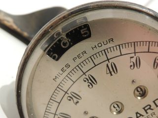Antique Speedometer Standard Thermometer Co 1909 Boston MA 60Mph VTG RARE Brass 3