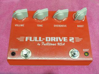 Fulltone Full - Drive 2 Orange Vintage 7/97 Alien Head Marking 1638 " Rare "