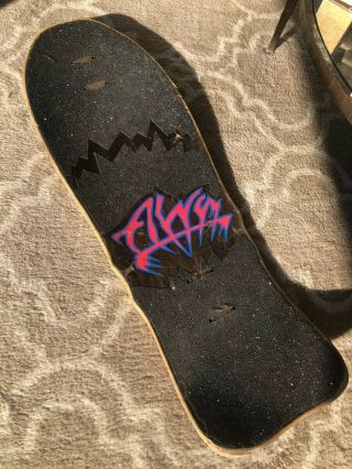 Vintage 80s Alva Craig Johnson Loco Gringo Skateboard Deck Black Stain Rare 6