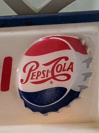 Rare 1950 ' s Drink Pepsi Lighted Clock 2