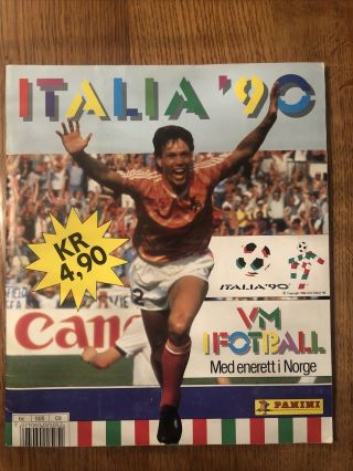 Norwegian Panini Complete Album World Cup 1990 Very Rare Edition Italia 90