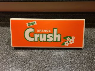 Vintage Drink Orange Crush Lighted Sign Great Rare Store Sign