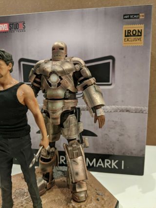 RARE Iron Studios Tony Stark and Mark I Exclusive 2