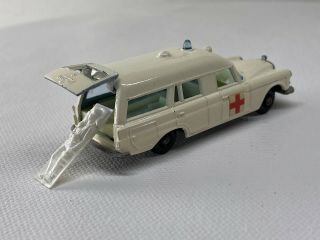 Vintage Matchbox Superfast - 1967 Mercedes “binz” Ambulance No.  3 - Rare Lesney