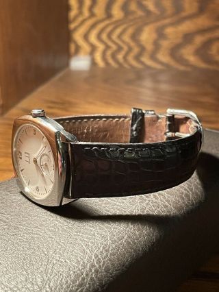 VERY RARE ALFRED DUNHILL CENTENARY 113 DRESS WATCH ON A CAMILLE FOURNET STRAP 5