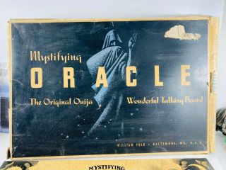 RARE 1940 ' s William Fuld Mystifying Oracle COMPLETE ouija 2