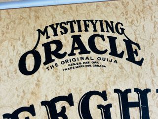 RARE 1940 ' s William Fuld Mystifying Oracle COMPLETE ouija 5