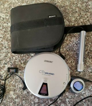 Rare Sony D - Ej01 Cd Walkman,  Accessories