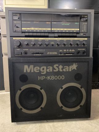 Rare Vintage Karaoke Machine Megastar Hp - K8000