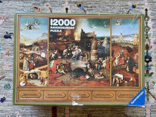 Ravensburger 12000 Piece Jigsaw Puzzle The Temptation Of Saint Anthony Rare