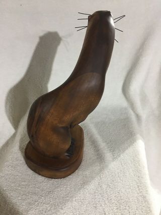 Rare Vintage Signed Tom Taber River Otter Carving 3