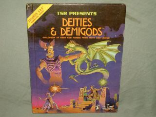 Ad&d 1st Ed Hardback - Deities & Demigods - Very Rare Cthulhu Edition And Exc,