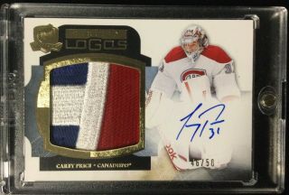 2011 - 12 The Cup Limited Logos Auto Carey Price 46/50 Rare